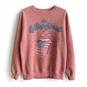 American Eagle Outfitters Dusty Pink Graphic Crew Sweatshirt